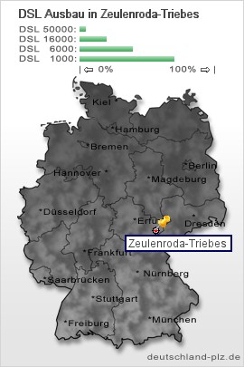 PLZ Zeulenroda-Triebes: Postleitzahl 07937, Vorwahl 036628 ...
